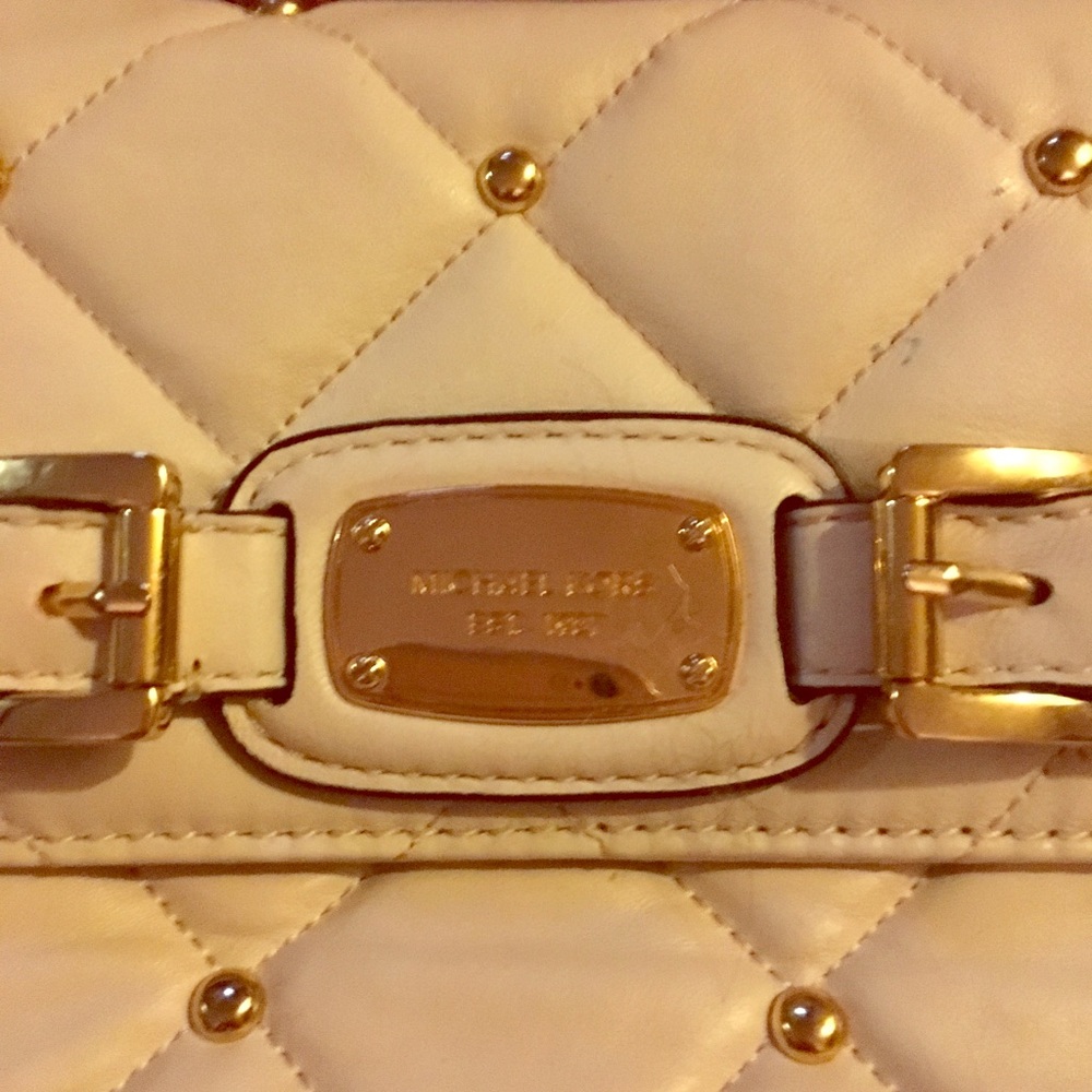 Michael Kors quilted vanilla handbag
